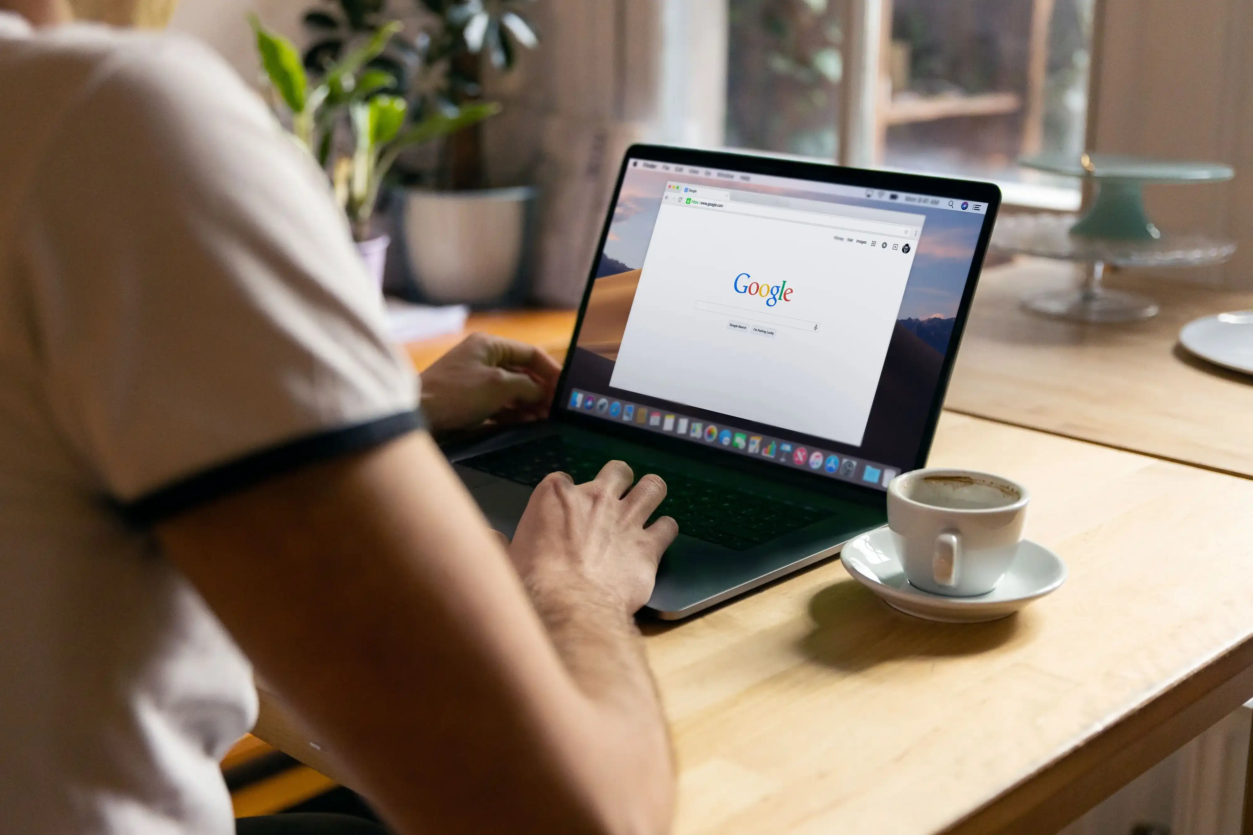 Security monitoring interface displaying Google Search Console manual actions panel and security issues report with warning indicators