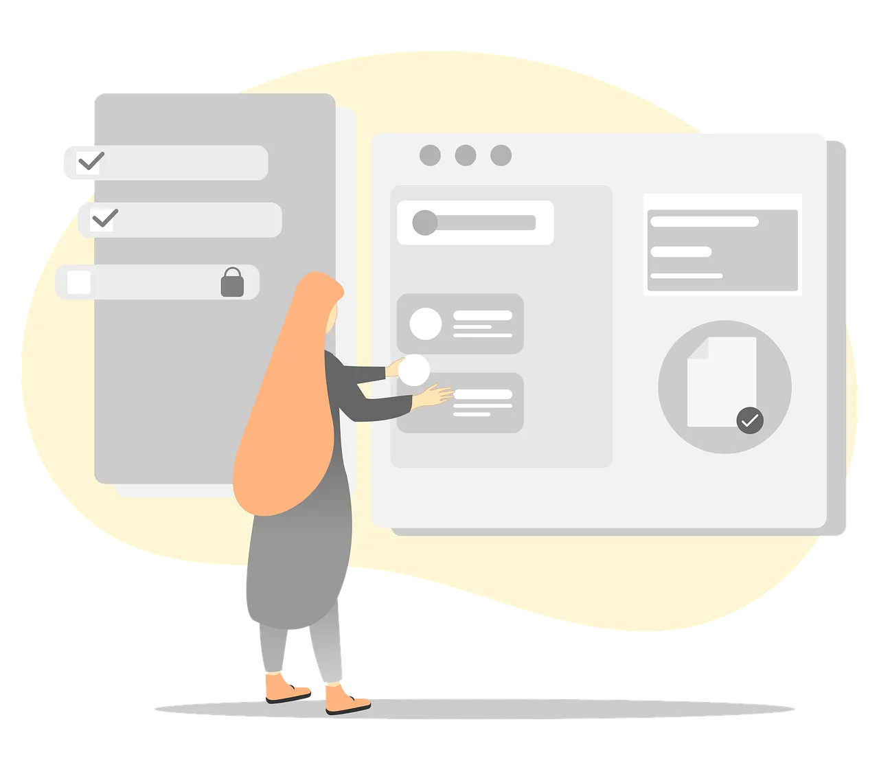 Business dashboard showing SEO analytics data and performance metrics